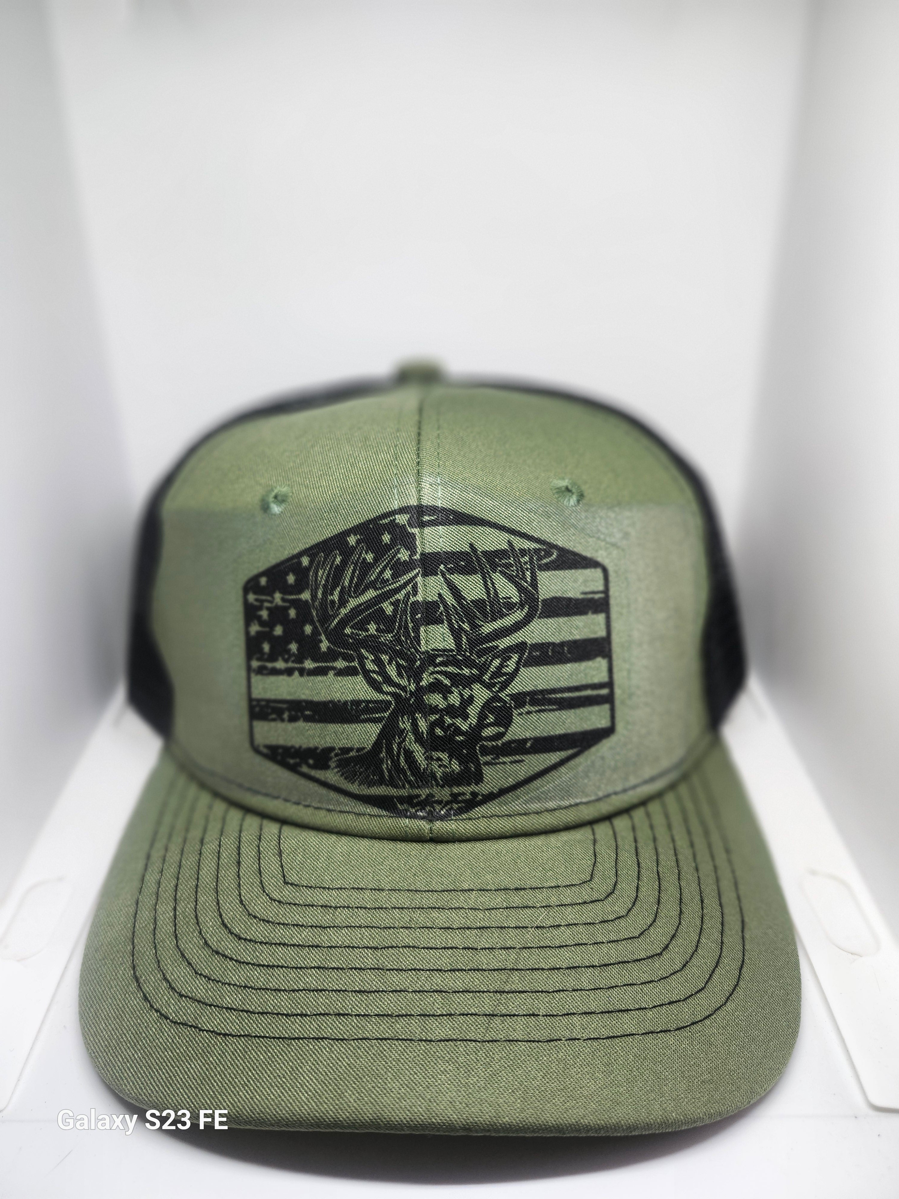 Deer in American flag